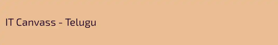 IT Canvass - Telugu